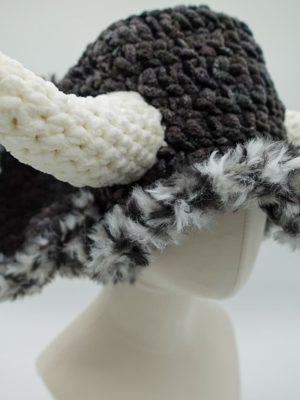 Dark Woolly Bucket Hat