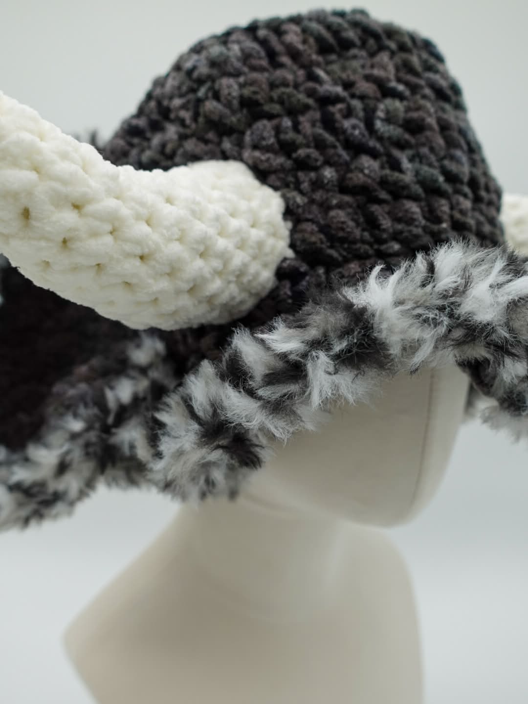 Dark Woolly Bucket Hat